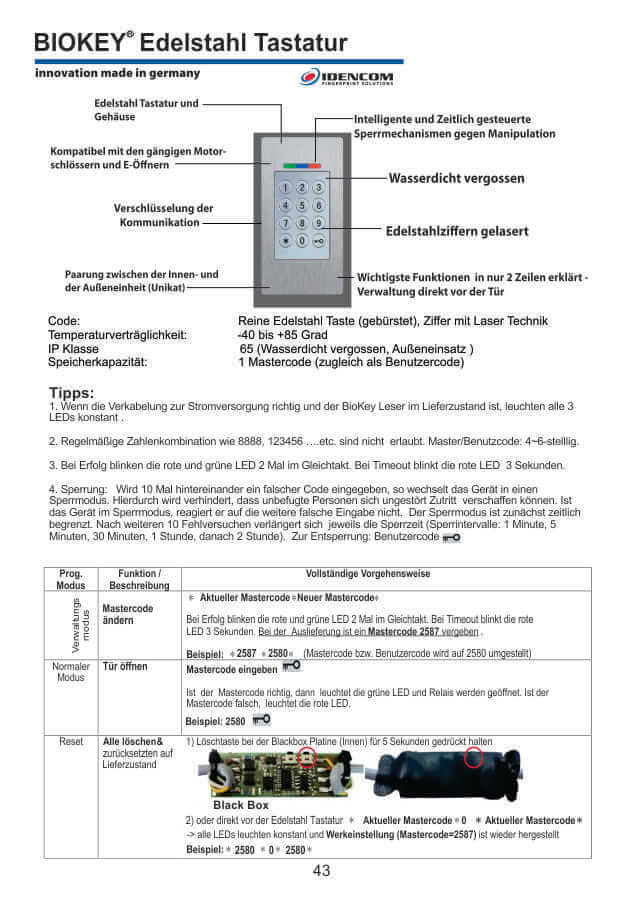 Edelstahl Tastatur Edelstahl Tatstatur